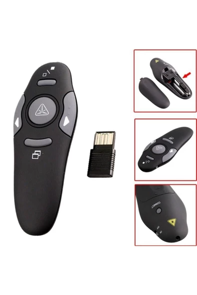 Targus Lazer Sunum Kumandası Kablosuz Sunum Kalemi Powerpoint Slayt Atlatıcı Presenter - 3