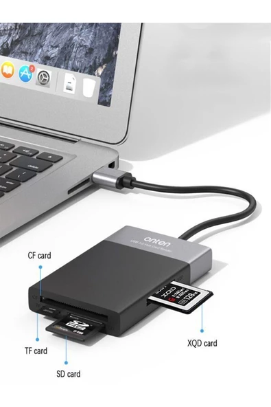 ULTRATEKNO Çoklu XQD Kart Okuyucu 6in1 Fonksiyonlu 3.0 x 2 USB Girişi XQD TF CF SD Card Reader