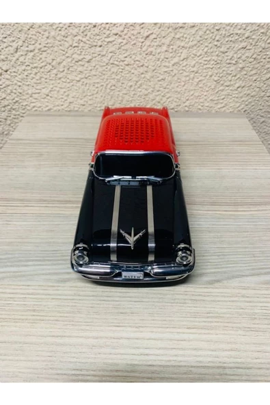 ULTRATEKNO Nostaljik Pontiac Araba 1955 Model Bluetooth Hoparlör Fm Radyo USB Tf Aux Destekli Speaker - 4