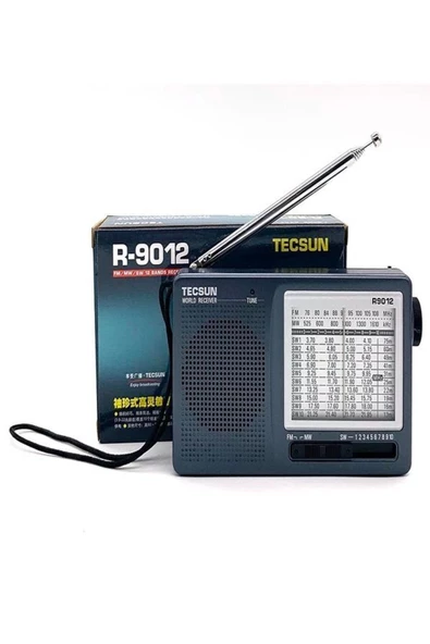 ULTRATEKNO TECSUN R-9012 Taşınabilir Analog Radyo Kısa Dalga FM Stereo Alıcı 12 Bantlı Dünya Radyosu - 8