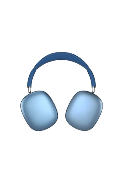 ULTRATEKNO Kablosuz Kulaklık Kulak Üstü Bluetooth Kulaklık 50 edr 2022 Versiyon Mavi - 3