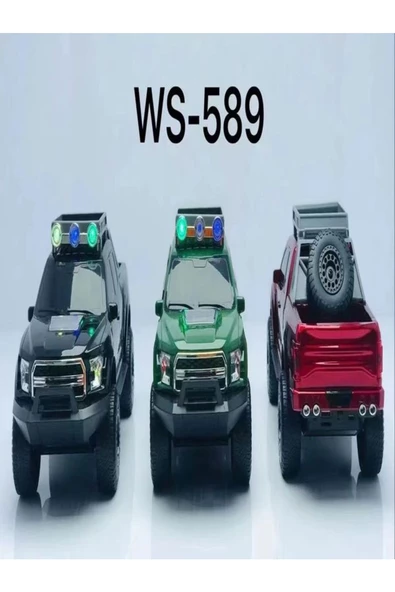 BAYINDIRELEKTRONİK WS-589 Ford Raptor Model 4x4 Arazi Aracı Şeklinde Bluetooth Hoparlör Usb/tf/aux Fm Radyo - 4