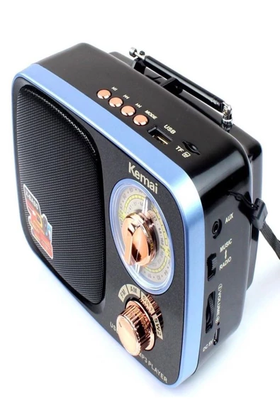 BAYINDIRELEKTRONİK MD-308BT FM AM SW 3 Bandlı Retro Analog Radyo Işıklı Bluetooth Hoparlör USB TF AUX Destekli Speaker - 2