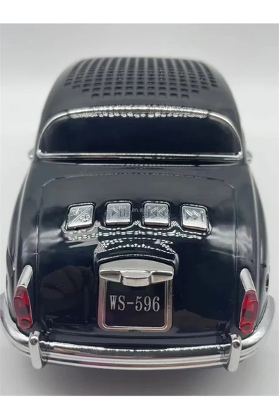 ULTRATEKNO WS-596BT 1967 Model Jaguar Mark 2 10W Bluetooth Hoparlör Fm Radyo USB Tf Aux Destekli Speaker - Resim 8