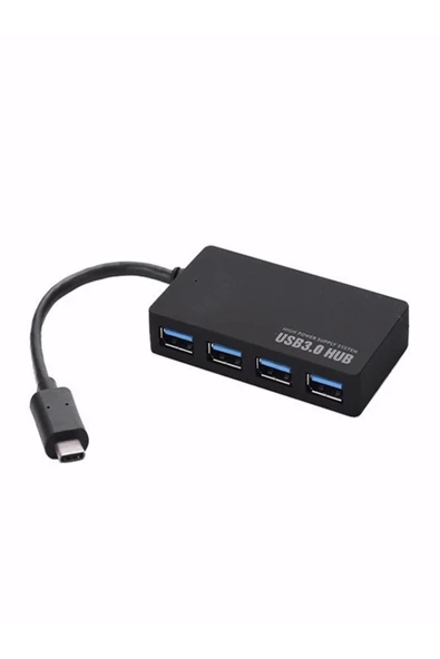 ULTRATEKNO Type-c To Usb 3.0 4 Port Usb Çoklayıcı Hub Süper Slim 5 Gbps Hız