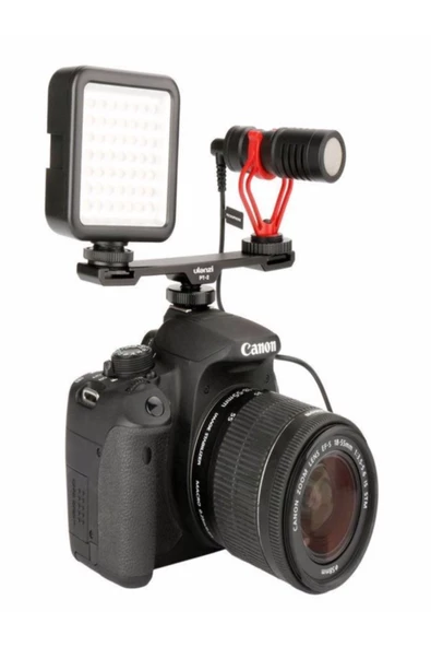 ULTRATEKNO Dslr Video Fotoğraf Makinesi Kamera Üstü Shotgun Mikrofon + Tüylü Sünger - 7