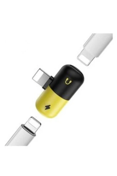 Platoon Iphone 7 8 X 11 Lightning Kulaklık Şarj Girişi Çoklayıcı Adaptör - 2