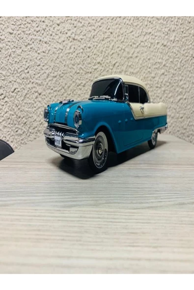 ULTRATEKNO Nostaljik Pontiac Araba 1955 Model Bluetooth Hoparlör Fm Radyo USB Tf Aux Destekli Speaker - 4