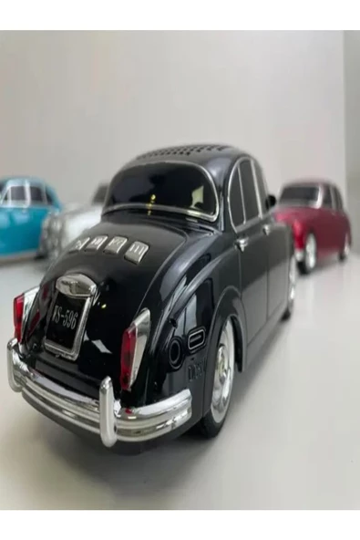 ULTRATEKNO WS-596BT 1967 Model Jaguar Mark 2 10W Bluetooth Hoparlör Fm Radyo USB Tf Aux Destekli Speaker - Resim 3