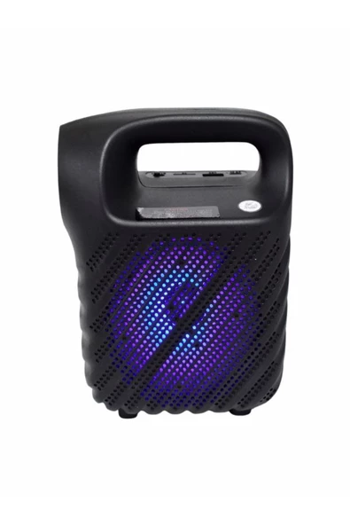 ULTRATEKNO Işıklı 4" Taşınabilir Bluetooth Hoparlör El Fenerli Fm Radyo Usb/tf/aux Destekli Speaker - 2