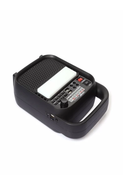 NNS Kamp Feneri Işıldak Güneş Panelli Bluetooth Hoparlör Fm Radyo + 2xampul 3600 Mah Pil - 4