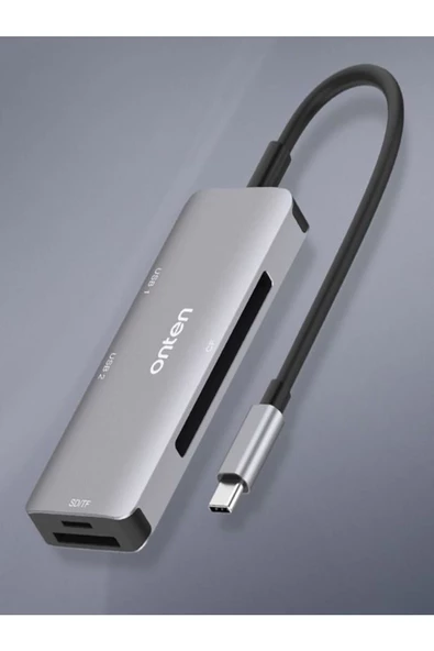 ULTRATEKNO OTN-91182 Type C Girişli USB-C Çoklu Kart Okuyucu MacBook Tablet PC Uyumlu Card Reader - 4