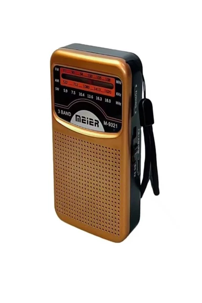 ULTRATEKNO M-9321 Şarjlı FM AM SW 3 Bandlı Cep Radyosu - Deprem Çantasına Uygun - 2