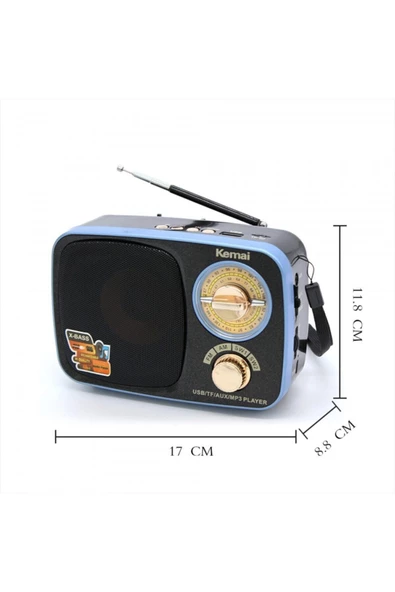 Kemai Md-308bt Bluetooth Retro Radyo 17 cm - 2