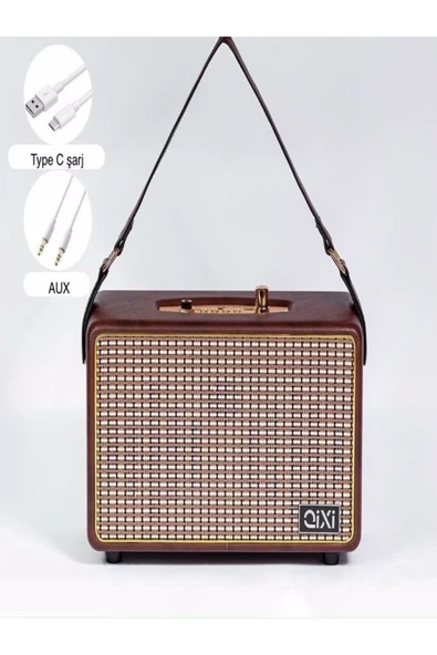 ULTRATEKNO Qixi Serisi 20w Bluetooth Hoparlör Aux/tf/usb/fm Destekli 6,5mm Mikrofon Girişli Karaoke Ses Sistemi - 4