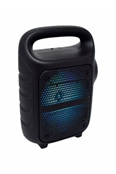 ULTRATEKNO Işıklı 6,5" Taşınabilir 5w Bluetooth Hoparlör Acil Durum El Fenerli Fm Radyo Usb/tf/aux Extra Bass - 3