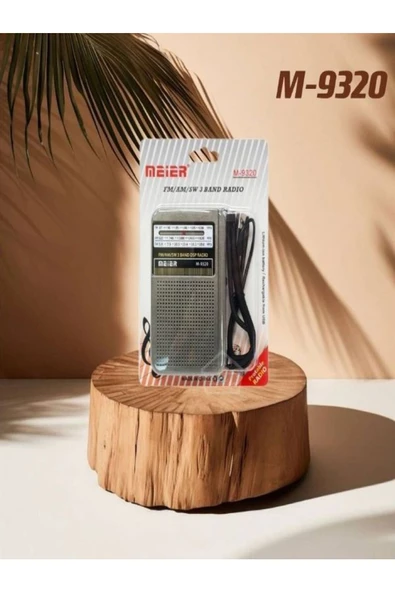 ULTRATEKNO M-9320 Şarjlı FM AM SW 3 Bandlı Cep Radyosu - Deprem Çantasına Uygun - 8