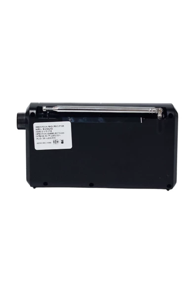 ULTRATEKNO Dijital Ekranlı Saatli Manuel Kanal Arama & Kayıt Özellikli FM Radyo Bluetooth Hoparlör - 3