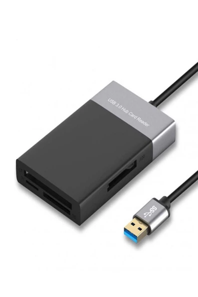 ULTRATEKNO Çoklu XQD Kart Okuyucu 6in1 Fonksiyonlu 3.0 x 2 USB Girişi XQD TF CF SD Card Reader - 8
