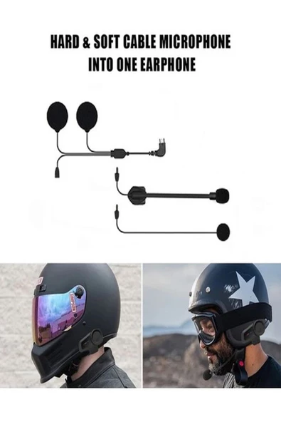 ULTRATEKNO M2 M2C M3 M3S Intercom Serileri Için Yedek Kulaklık Mikrofon Seti - 5