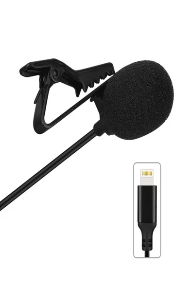 ULTRATEKNO Apple Iphone Lightning Profesyonel Youtuber Yaka Mikrofonu - 6