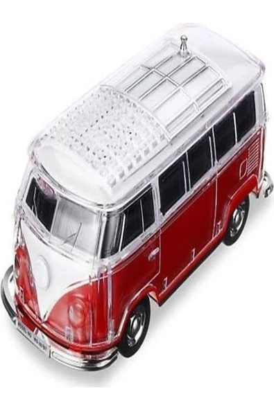 ULTRATEKNO WS-267BT 1967 Model T1 Vosvos Minibüs Bluetooth Hoparlör Fm Radyo USB Tf Aux Destekli Speaker - 3
