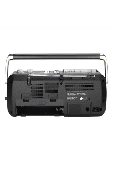 Knstar Taşınabilir Bluetoothlu Radyo Kaset Çalarlı Usb Girişli - 5
