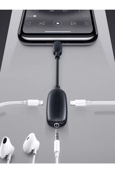 ULTRATEKNO Lightning Çoklayıcı / 2x Lightning Çıkışı Ve 1x 3.5 Mm Stereo Jack Çıkışı - Tak Çalıştır - 5