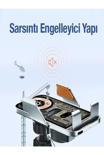 BAYINDIRELEKTRONİK 15W Sensörlü Araç İçi Wireless Şarjlı Telefon Tutucu Elite Şeffaf Süper Sessiz Tasarım - 2