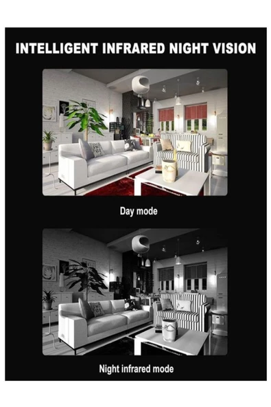 ULTRATEKNO APX01 5G 1080P 360 Dönebilen Nesne Takip Özellikli Gece Görüşlü IP Kamera Bebek Güvenlik Kamerası - Resim 4