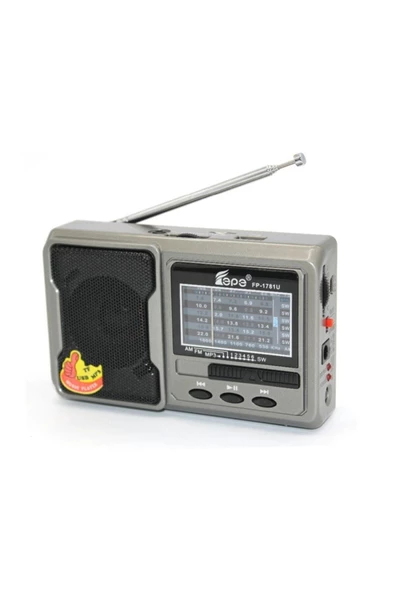 FEPE Fm Radyolu Bluetoothlu Şarjlı Cep Radyosu + El Feneri Fp-1781bt - 3