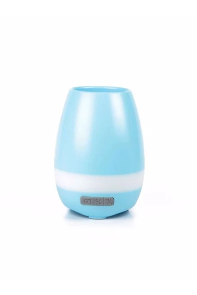 ULTRATEKNO Akıllı Saksı Bluetooth Hoparlör Dokunmatik Işıklı Gece Lambası Mp3 Çalar(MAVİ) - 5