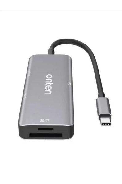 ULTRATEKNO OTN-91182 Type C Girişli USB-C Çoklu Kart Okuyucu MacBook Tablet PC Uyumlu Card Reader - 6