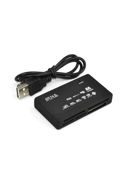 Kuvars Çoklu Kart Okuyucu 43 In 1 Usb Sd Sdhc Mini Micro Sd M2 Mmc Xd Cf