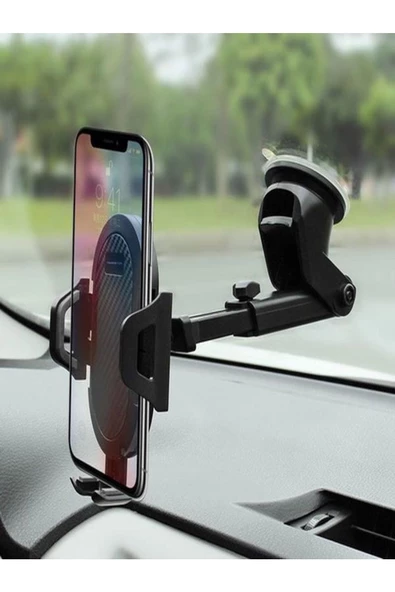 ULTRATEKNO Y01-g Premium Serisi Araç Içi Telefon Tutucu Vantuzlu Boy Ayarlı 4.5-7" - 4