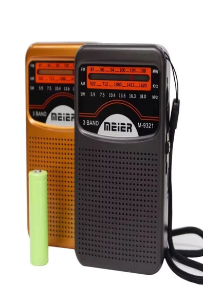 ULTRATEKNO M-9321 Şarjlı FM AM SW 3 Bandlı Cep Radyosu - Deprem Çantasına Uygun - 3
