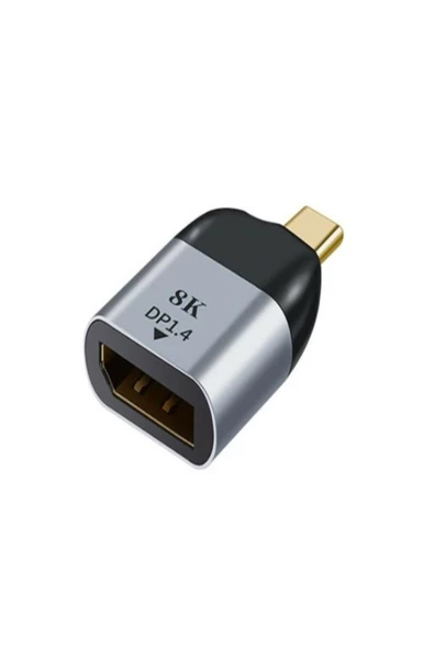 ULTRATEKNO Type-C To Displayport Çevirici USB C to Displayport Macbook Uyumlu Type-C To Displayport Dönüştürücü