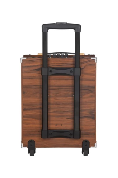 ULTRATEKNO B-Q12 50 Watt Süper Bass Valiz Hoparlör Kablosuz Mikrofonlu Bluetooth Hoparlör Karaoke Sistemi 12" - 6