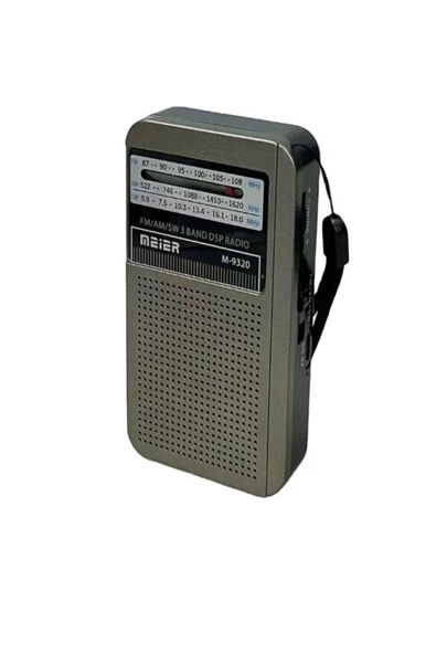 ULTRATEKNO M-9320 Şarjlı FM AM SW 3 Bandlı Cep Radyosu - Deprem Çantasına Uygun