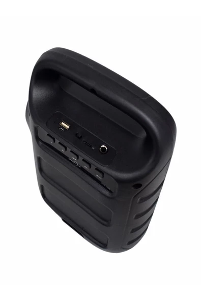 ULTRATEKNO Işıklı 6,5" Taşınabilir 5w Bluetooth Hoparlör Acil Durum El Fenerli Fm Radyo Usb/tf/aux Extra Bass - 5
