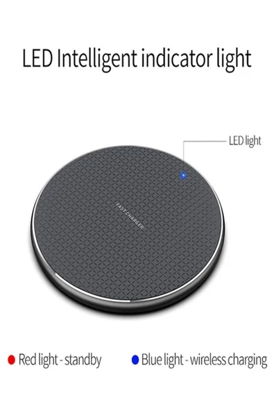 BAYINDIRELEKTRONİK 10W Süper Kablosuz Hızlı Şarj Cihazı Wireless Charger Pad - 7