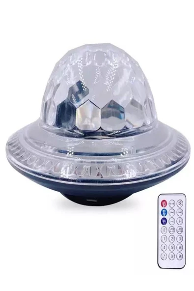 ULTRATEKNO sy-618 Şarjlı Işıklı Disko Topu Kumandalı MP3 Usb Çalar Parti Bluetooth Hoparlör - 7