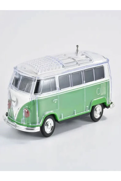 ULTRATEKNO WS-267BT 1967 Model T1 Vosvos Minibüs Bluetooth Hoparlör Fm Radyo USB Tf Aux Destekli Speaker - 2