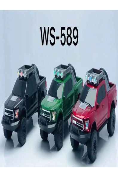 BAYINDIRELEKTRONİK WS-589 Ford Raptor Model 4x4 Arazi Aracı Şeklinde Bluetooth Hoparlör Usb/tf/aux Fm Radyo - 5