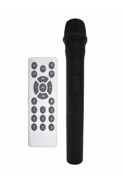 ULTRATEKNO Karaoke Hoparlör Ses Sistemi Kablosuz Mikrofonlu 70 Watt 2x10 Inç Bluetooth Hoparlör Rgb Party Box - 6