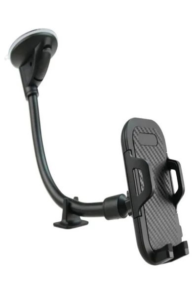 ULTRATEKNO Y09-r Flexible Ultra Güçlü Akrobat 360° Dönebilen Araç Içi Telefon Tutucu Vantuzlu 4.5-7" - 3