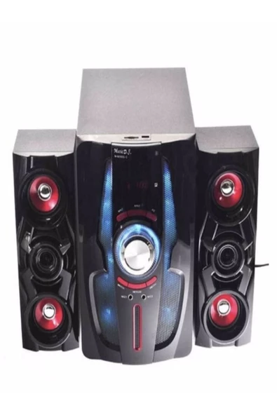 ULTRATEKNO 6,5" + 3"x2 Süper Bass Usb Sd Kart Bluetooth Hoparlör Kumandalı 60 Watt 2+1 Ses Sistemi - 4