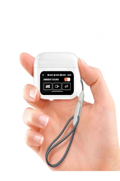 ULTRATEKNO V20 Pro Earphone 2.Nesil Aplikasyonlu ANC/ENC DOKUNMATİK EKRANLI Bluetooth Kulaklık - 5