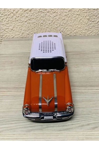 ULTRATEKNO Nostaljik Pontiac Araba 1955 Model Bluetooth Hoparlör Fm Radyo USB Tf Aux Destekli Speaker - 7