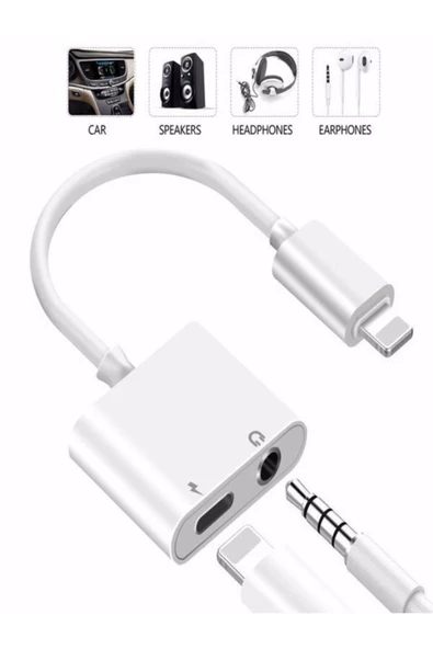 ULTRATEKNO Iphone Kulaklık & Şarj Çoklayıcı 7 8 X Xs Xr 11 12 13 Pro 2in1 - 4